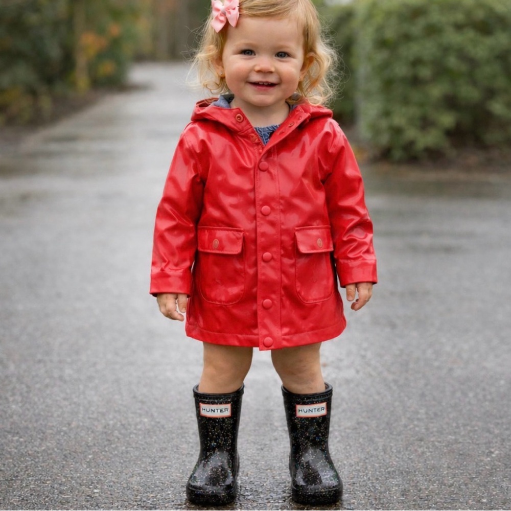 Hunter Toddler Black Rain Boots